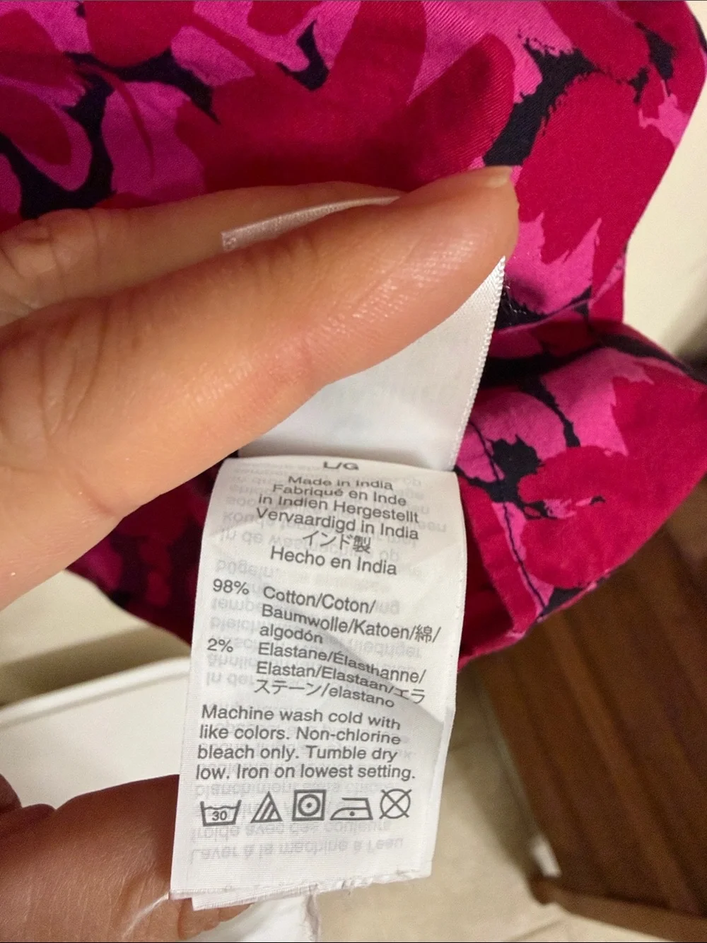 J. Crew Fuchsia and Black Floral Short Sleeve Blouse